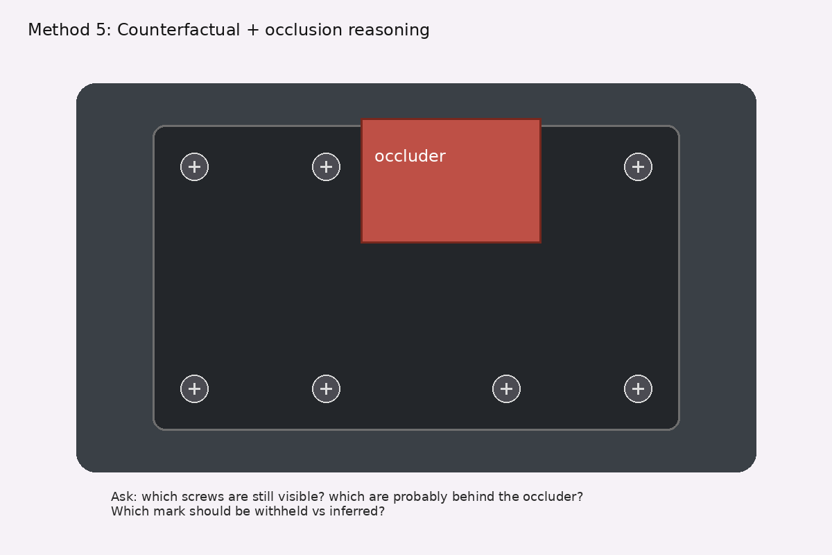 Counterfactual occlusion